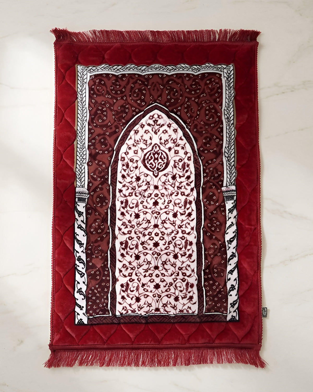Mughal Janamaz Printed Prayer Mat-Rumman