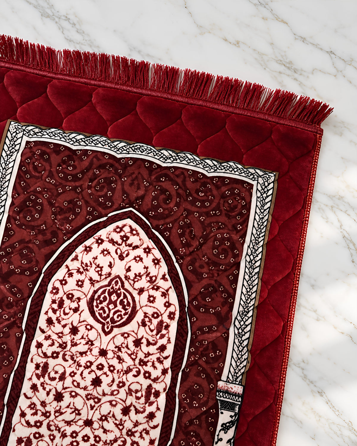 Mughal Janamaz Printed Prayer Mat-Rumman