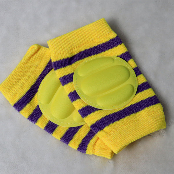Kneepads for Babies - Purple and Yellow