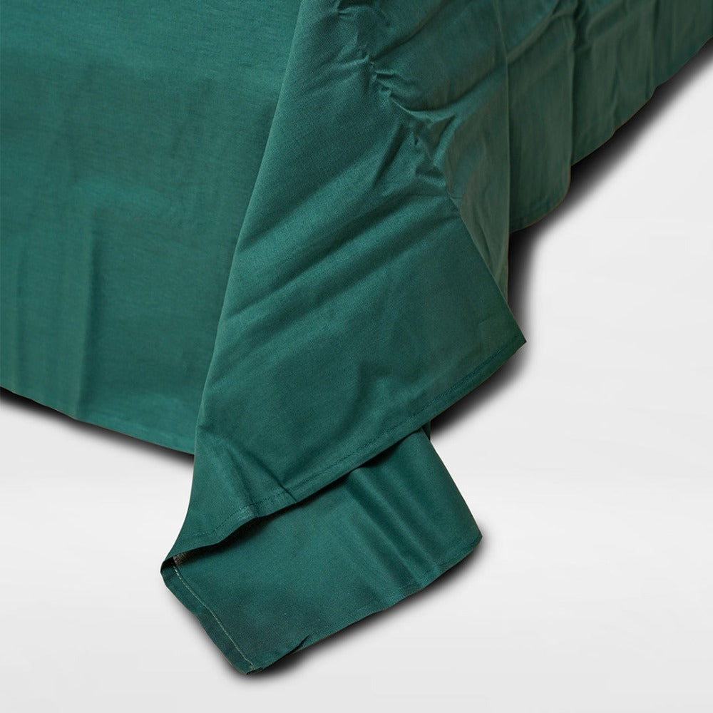 Blissful Bedsheets Double Bed (Solid Dyed) - Green
