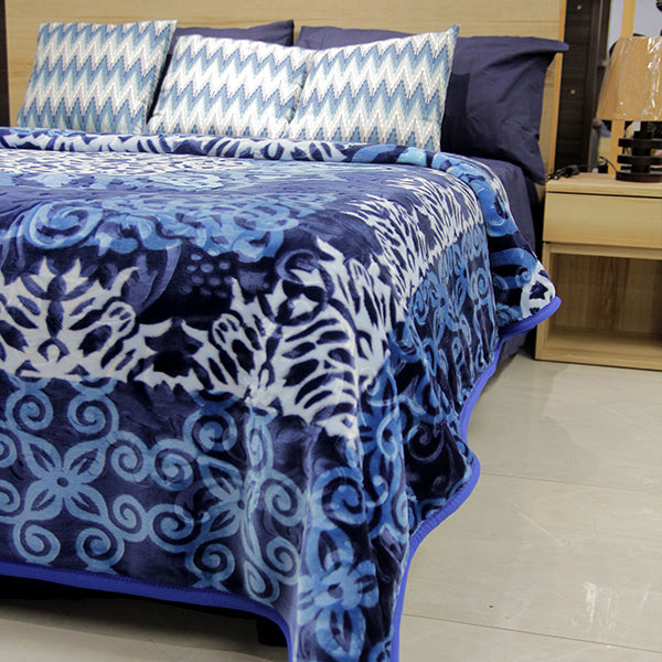 Heavy Weight Blanket-Double Bed Blankets-Artistic- Blue