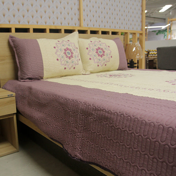 Quilted Bed Sheets-Lilac- Pristine