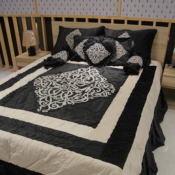 Mystica Velvet Bed Set- Black