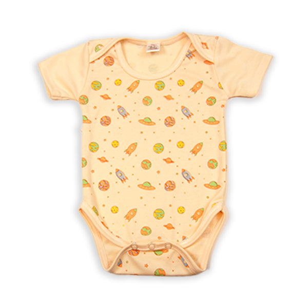 Romper for Baby Printed-Peach- Baby Boo
